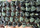 CHG361 15 inches 14mm faceted heart kambaba jasper beads