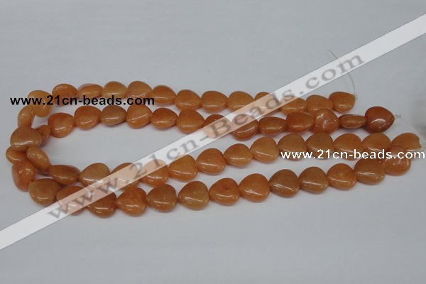 CHG47 15.5 inches 14*14mm heart red aventurine beads wholesale