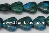 CHG61 15.5 inches 16*16mm heart dyed chrysocolla beads wholesale