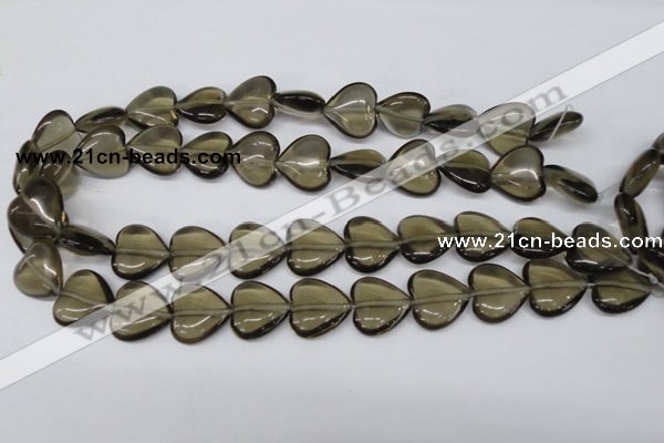 CHG65 17*17mm heart synthetic smoky quartz beads wholesale