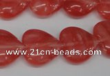 CHG74 15.5 inches 18*18mm heart cherry quartz beads wholesale