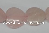 CHG80 15.5 inches 20*20mm heart rose quartz beads wholesale