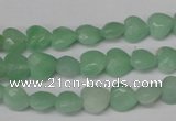 CHG90 15.5 inches 8*8mm faceted heart amazonite beads wholesale