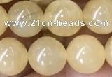 CHJ15 15.5 inches 12mm round honey jade beads wholesale