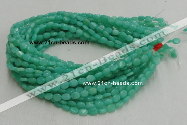 CHM07 16 inches 8*10mm oval green hemimorphite beads wholesale