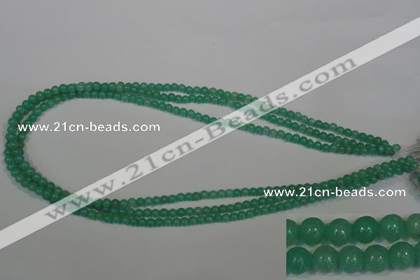 CHM20 15.5 inches 4mm round green hemimorphite beads