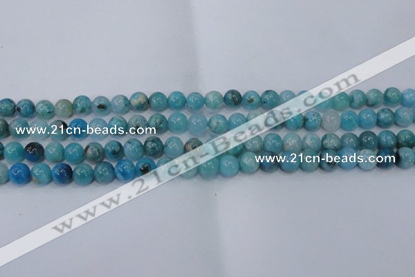 CHM202 15.5 inches 8mm round blue hemimorphite beads wholesale