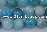 CHM204 15.5 inches 12mm round blue hemimorphite beads wholesale