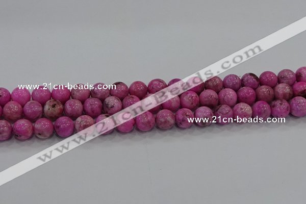 CHM223 15.5 inches 10mm round dyed hemimorphite beads wholesale