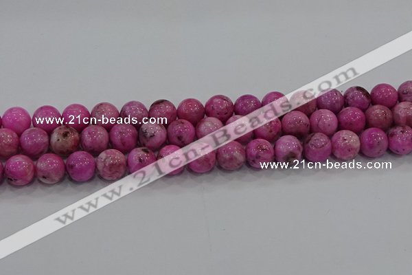 CHM224 15.5 inches 12mm round dyed hemimorphite beads wholesale