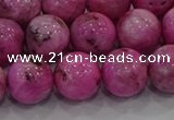 CHM225 15.5 inches 14mm round dyed hemimorphite beads wholesale