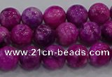 CHM230 15.5 inches 8mm round dyed hemimorphite beads wholesale