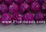 CHM232 15.5 inches 12mm round dyed hemimorphite beads wholesale