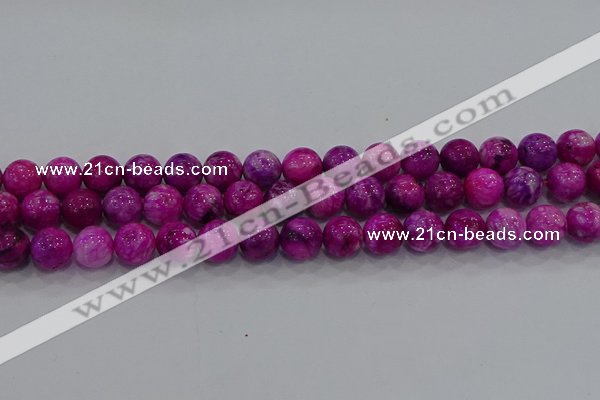 CHM232 15.5 inches 12mm round dyed hemimorphite beads wholesale