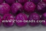 CHM233 15.5 inches 14mm round dyed hemimorphite beads wholesale