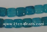 CHM25 15.5 inches 10*10mm square blue hemimorphite beads wholesale