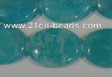 CHM28 15.5 inches 18*25mm oval blue hemimorphite beads wholesale