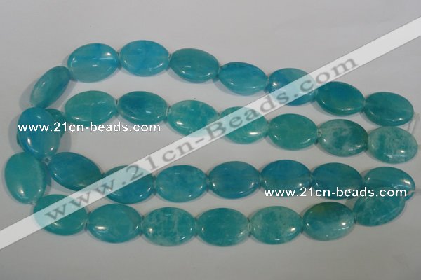 CHM28 15.5 inches 18*25mm oval blue hemimorphite beads wholesale