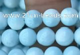 CHM301 15.5 inches 6mm round blue hemimorphite gemstone beads