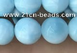 CHM303 15.5 inches 10mm round blue hemimorphite gemstone beads