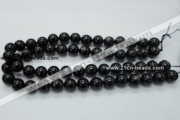 CHS02 15.5 inches 14mm round natural hypersthene gemstone beads