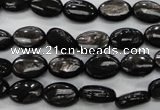 CHS70 15.5 inches 8*12mm oval natural hypersthene beads
