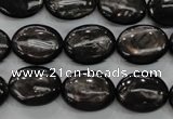 CHS72 15.5 inches 12*16mm oval natural hypersthene beads