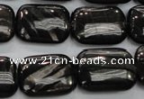 CHS92 15.5 inches 15*20mm rectangle natural hypersthene beads