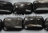 CHS93 15.5 inches 18*25mm rectangle natural hypersthene beads