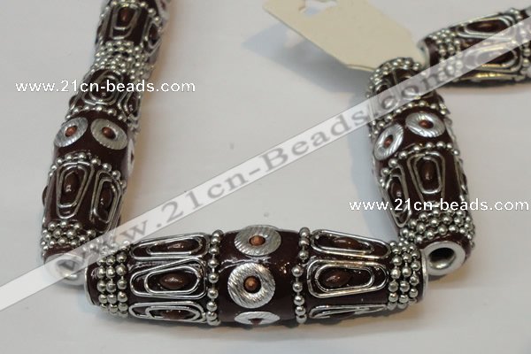 CIB09 17*60mm rice fashion Indonesia jewelry beads wholesale