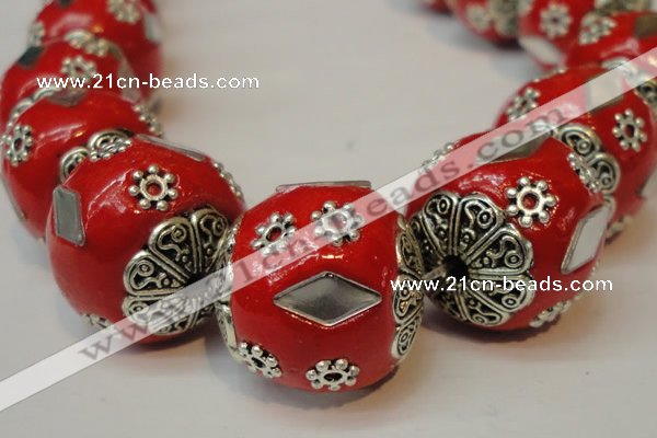 CIB101 17mm round fashion Indonesia jewelry beads wholesale