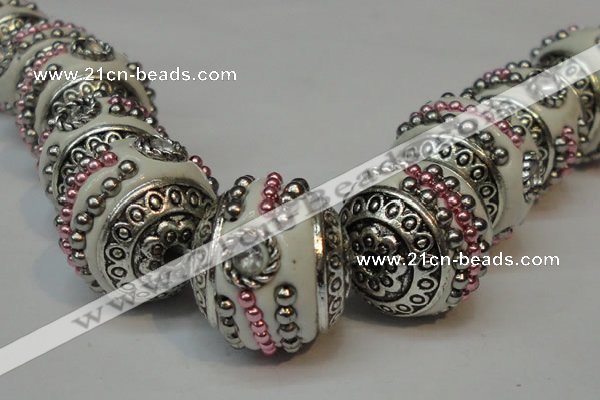 CIB110 18mm round fashion Indonesia jewelry beads wholesale