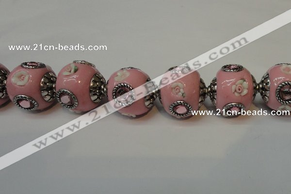 CIB120 19mm round fashion Indonesia jewelry beads wholesale