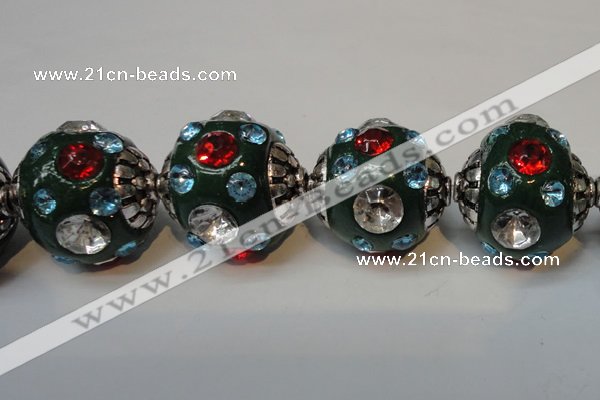 CIB121 19mm round fashion Indonesia jewelry beads wholesale