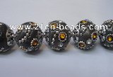 CIB124 19mm round fashion Indonesia jewelry beads wholesale