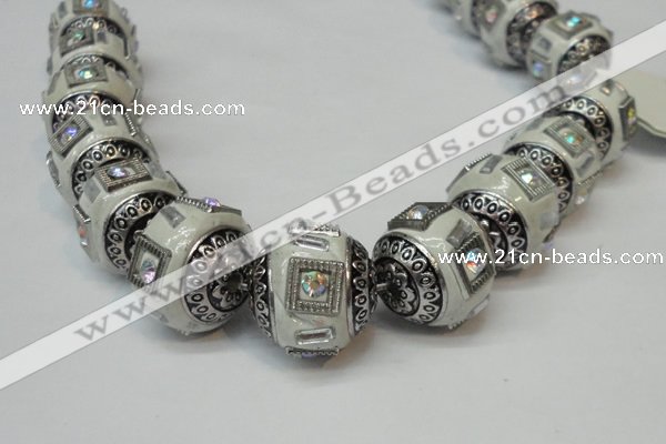 CIB130 18mm round fashion Indonesia jewelry beads wholesale