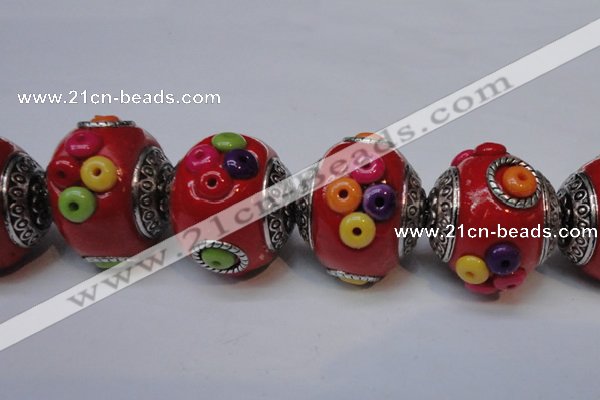 CIB150 21mm round fashion Indonesia jewelry beads wholesale