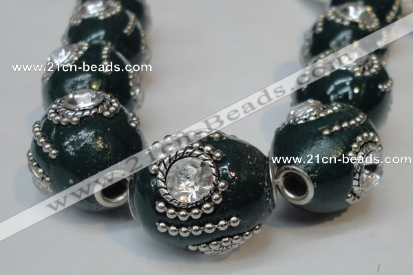 CIB161 19*22mm oval fashion Indonesia jewelry beads wholesale