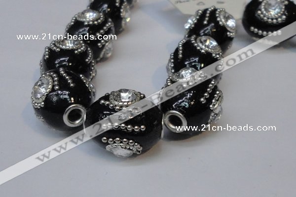 CIB162 19*22mm oval fashion Indonesia jewelry beads wholesale