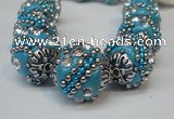 CIB182 18mm round fashion Indonesia jewelry beads wholesale