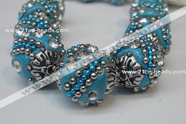 CIB182 18mm round fashion Indonesia jewelry beads wholesale