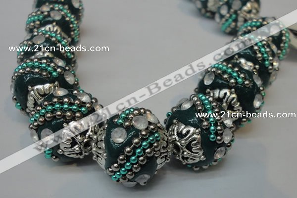 CIB183 18mm round fashion Indonesia jewelry beads wholesale