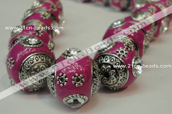 CIB192 19mm round fashion Indonesia jewelry beads wholesale