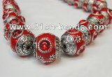 CIB193 19mm round fashion Indonesia jewelry beads wholesale