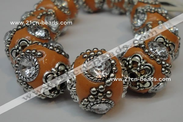 CIB202 19mm round fashion Indonesia jewelry beads wholesale