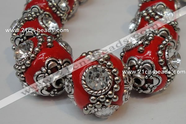 CIB203 19mm round fashion Indonesia jewelry beads wholesale