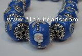 CIB212 17mm round fashion Indonesia jewelry beads wholesale