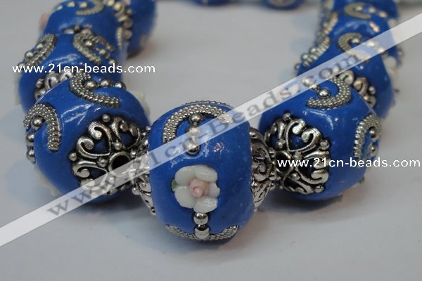 CIB212 17mm round fashion Indonesia jewelry beads wholesale