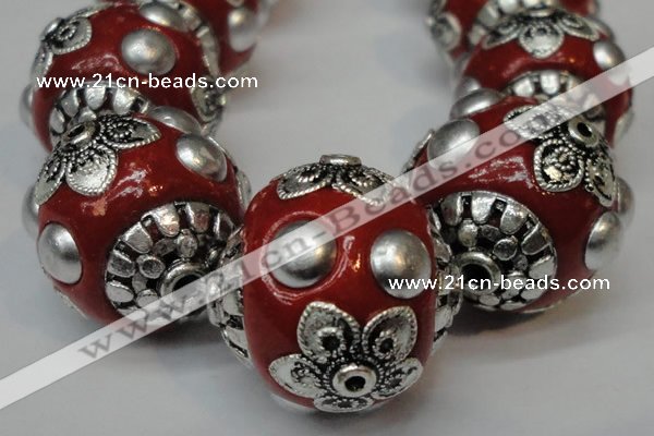 CIB221 18mm round fashion Indonesia jewelry beads wholesale