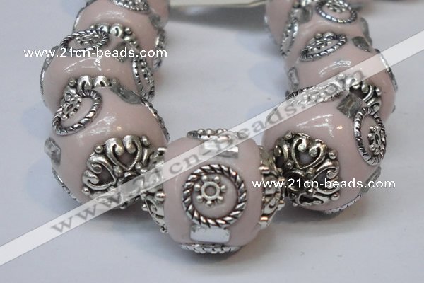 CIB227 18mm round fashion Indonesia jewelry beads wholesale